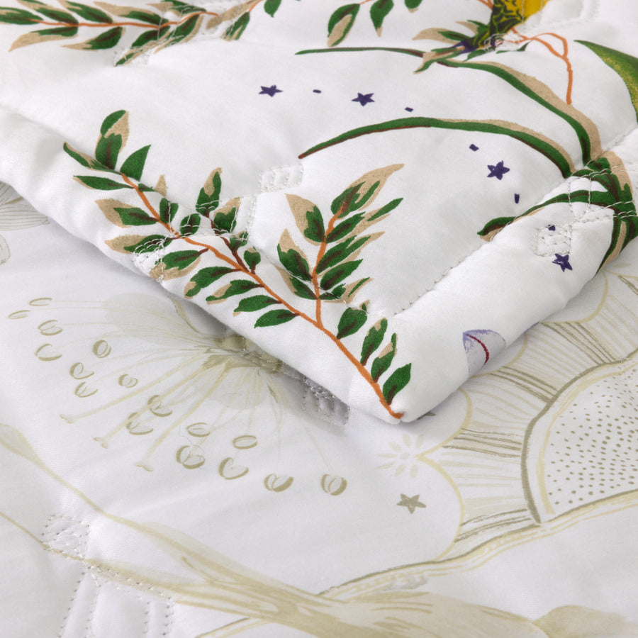 An image of Yves Delorme Botanic Quilted Coverlet