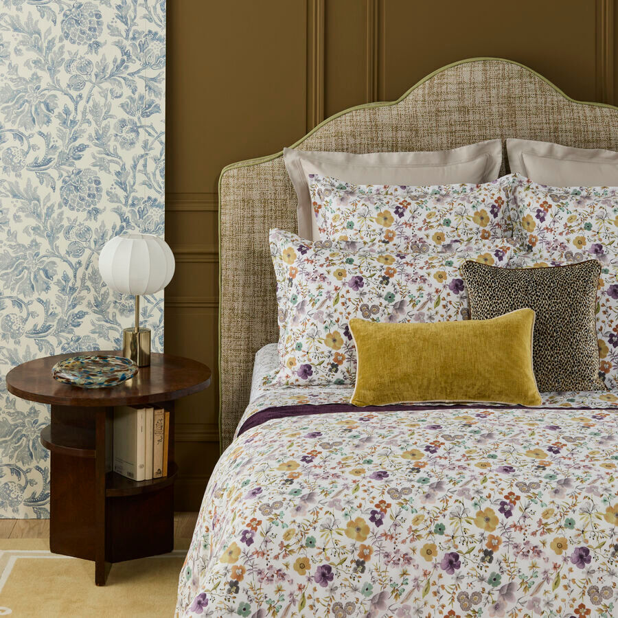 An image of Yves Delorme Fleurs Duvet Cover