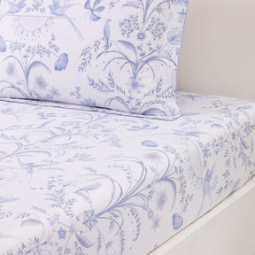 Yves Delorme Herbier Celeste Fitted Sheet