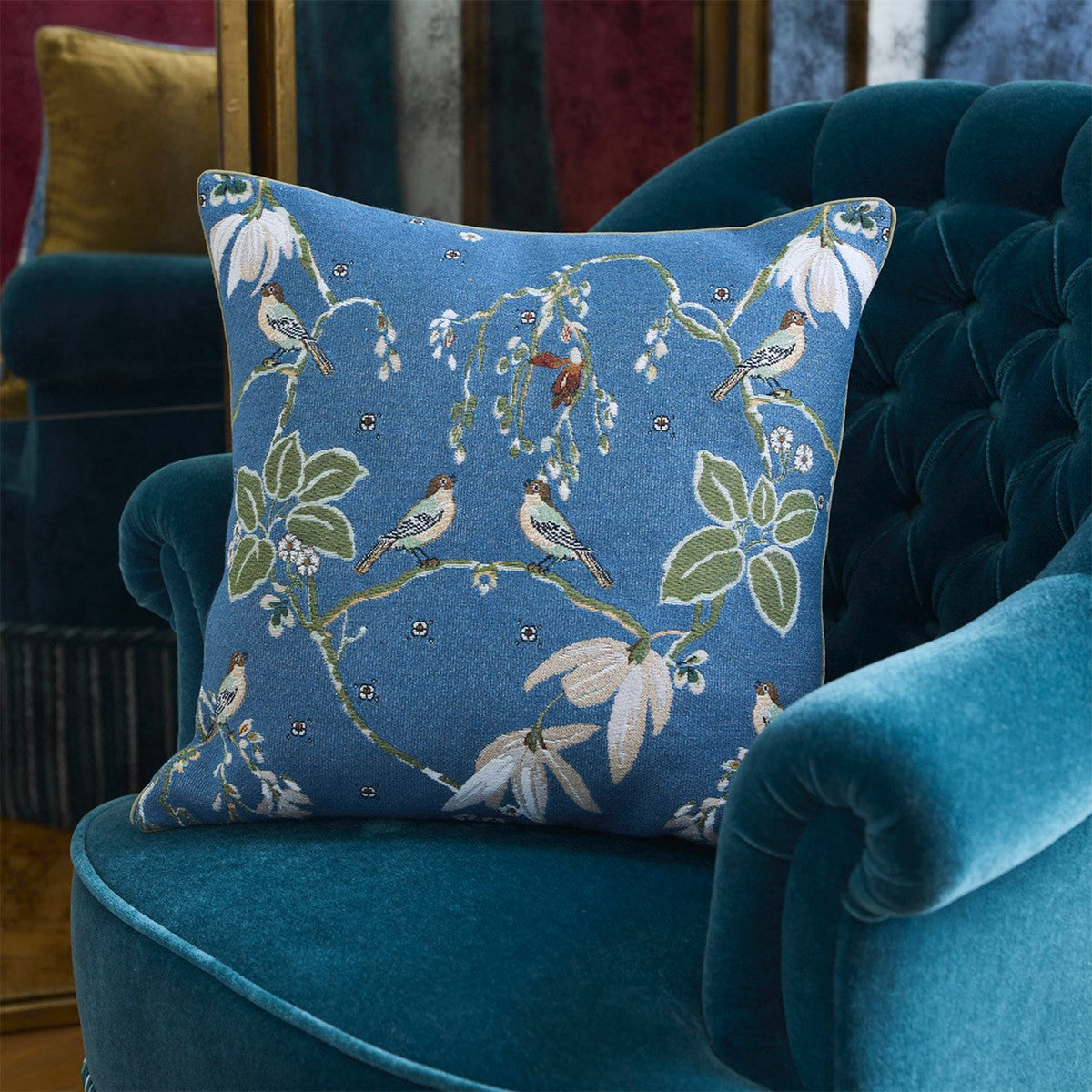 An image of Yves Delorme Rameau 18" Decorative Pillow