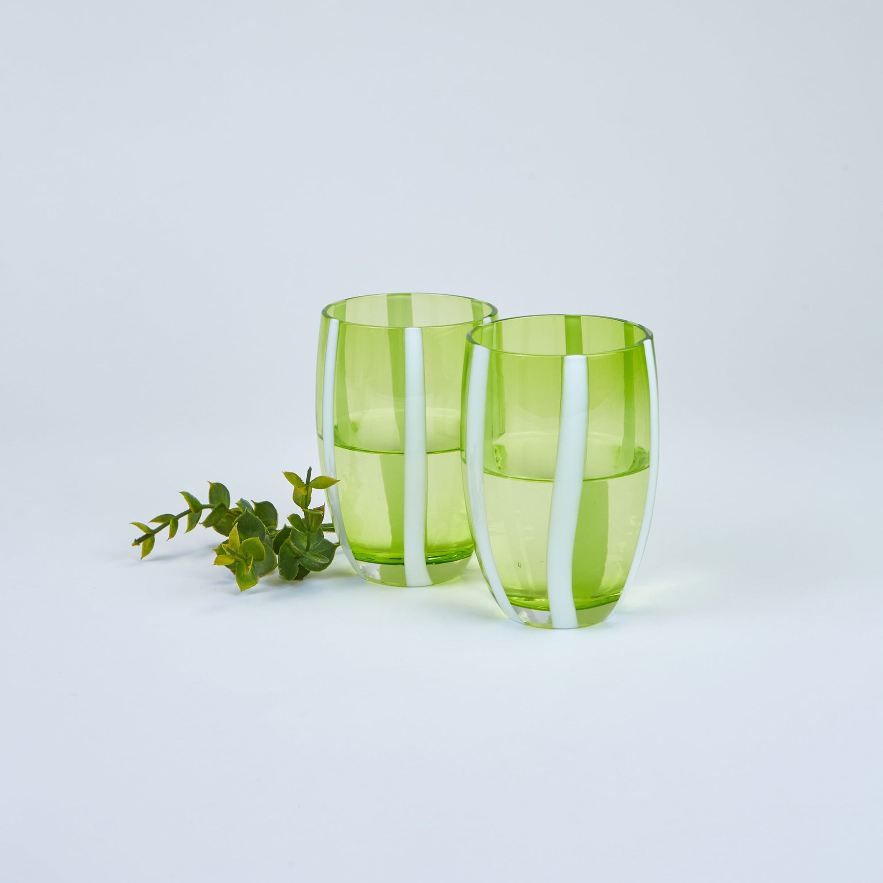 An image of Zafferano America Set of 2 Gessato Tumbler