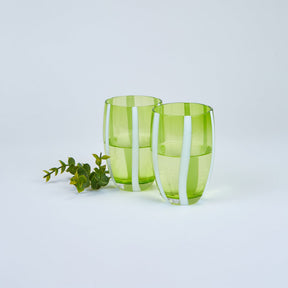 Zafferano America Set of 2 Gessato Tumbler