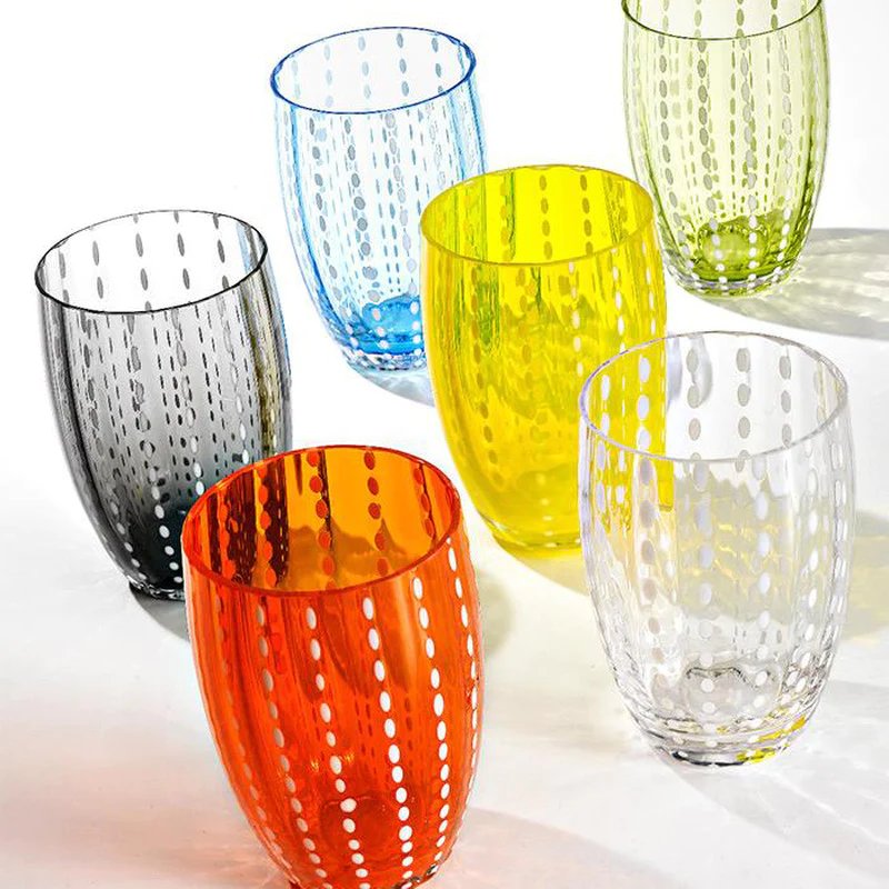 Zafferano America Perle Beverage Glass - Set of 2