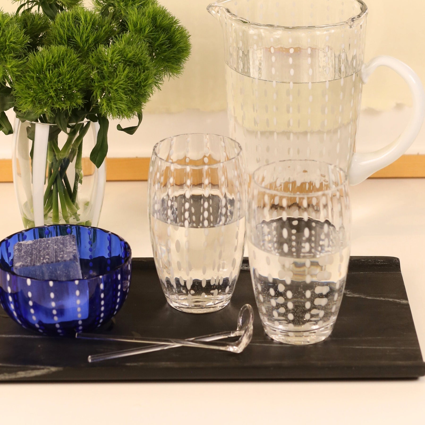 An image of Zafferano America Set of 2 Perle Beverage Glass