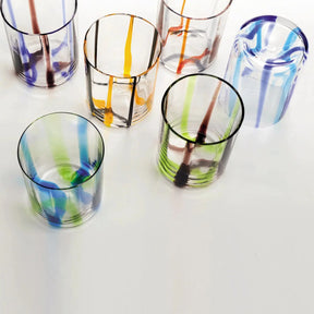 Top view of Zafferano America Tirache Tumblers in various colors