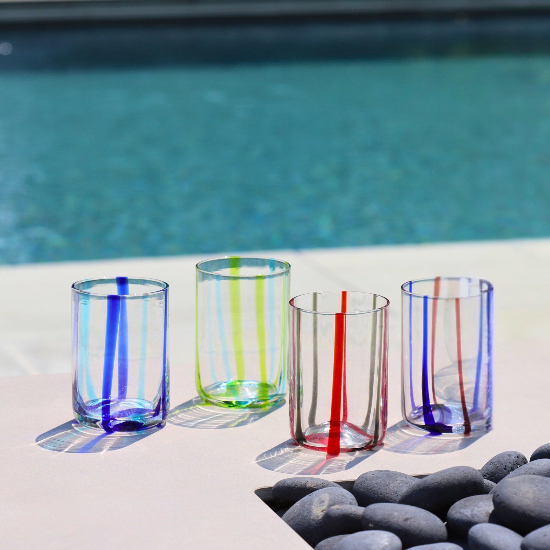 An image of Zafferano America Set of 6 Tirache Tumbler