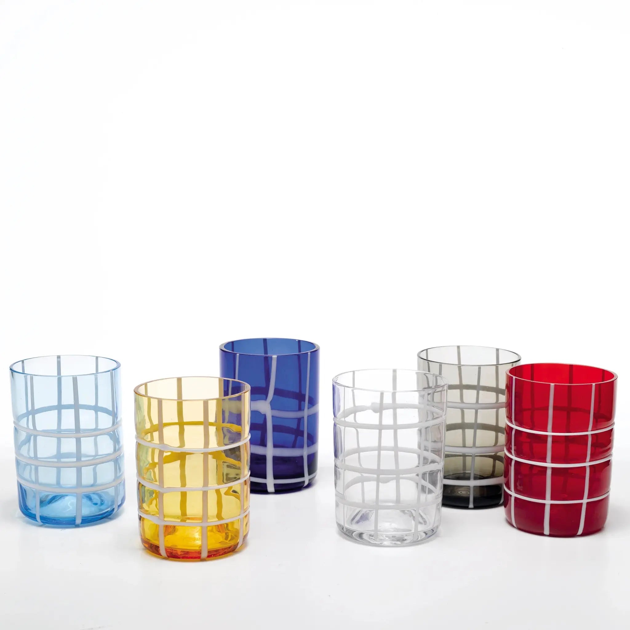 Zafferano America Twiddle Tumbler in various colors sitting all together