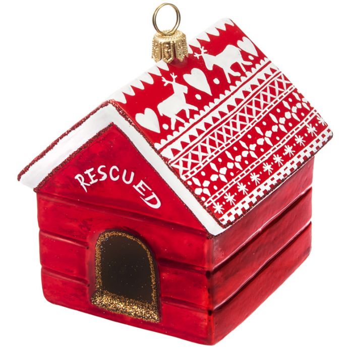 An image of Joy to the World Diva Dog Rescued Ornament