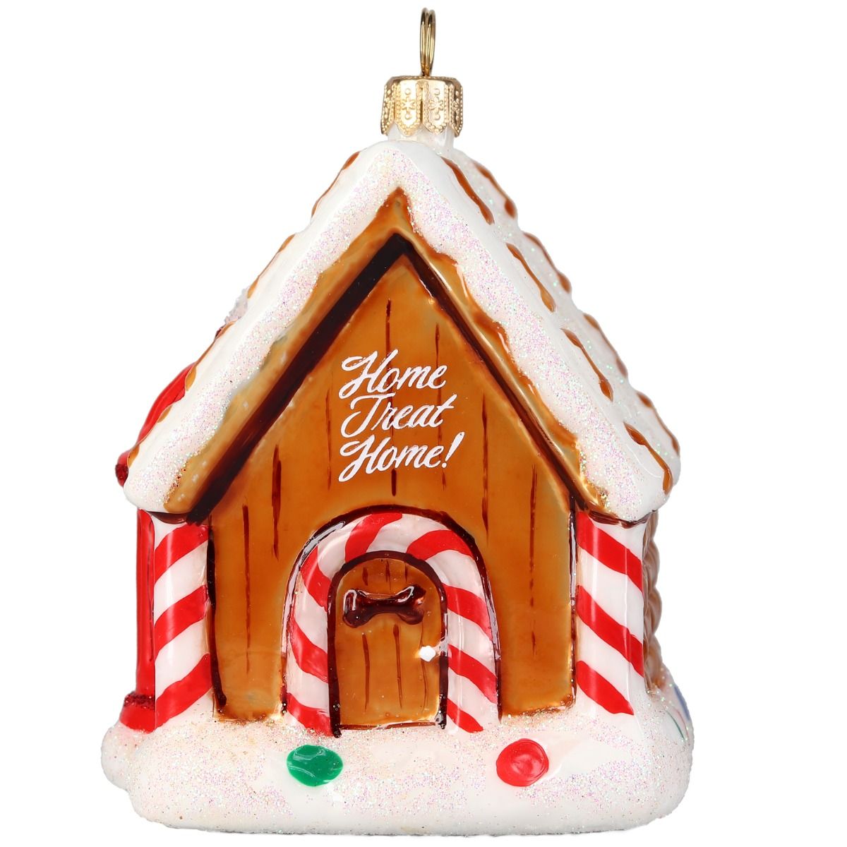 An image of Joy to the World Home Treat Home Gingerbread House Ornament