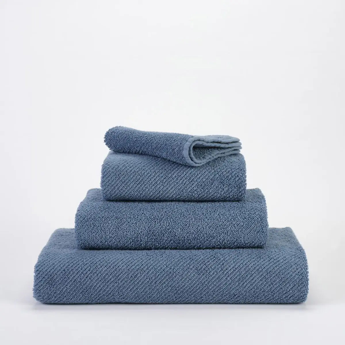 Abyss Twill Towels Blue Stone