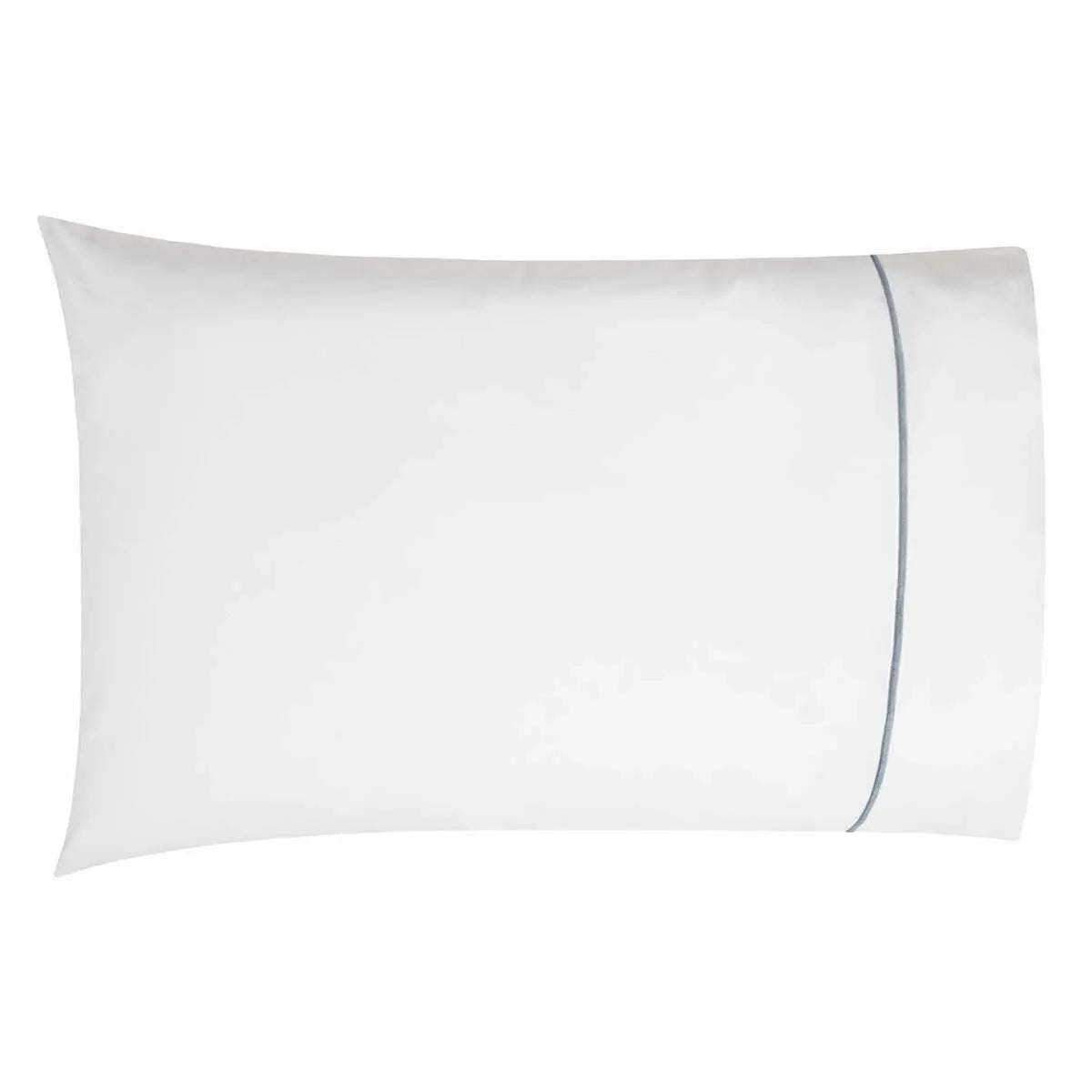 Bovi Classic Hotel Pillowcase Pair in White/Blue 