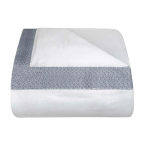 Bovi Malone Duvet Cover in White/Blue