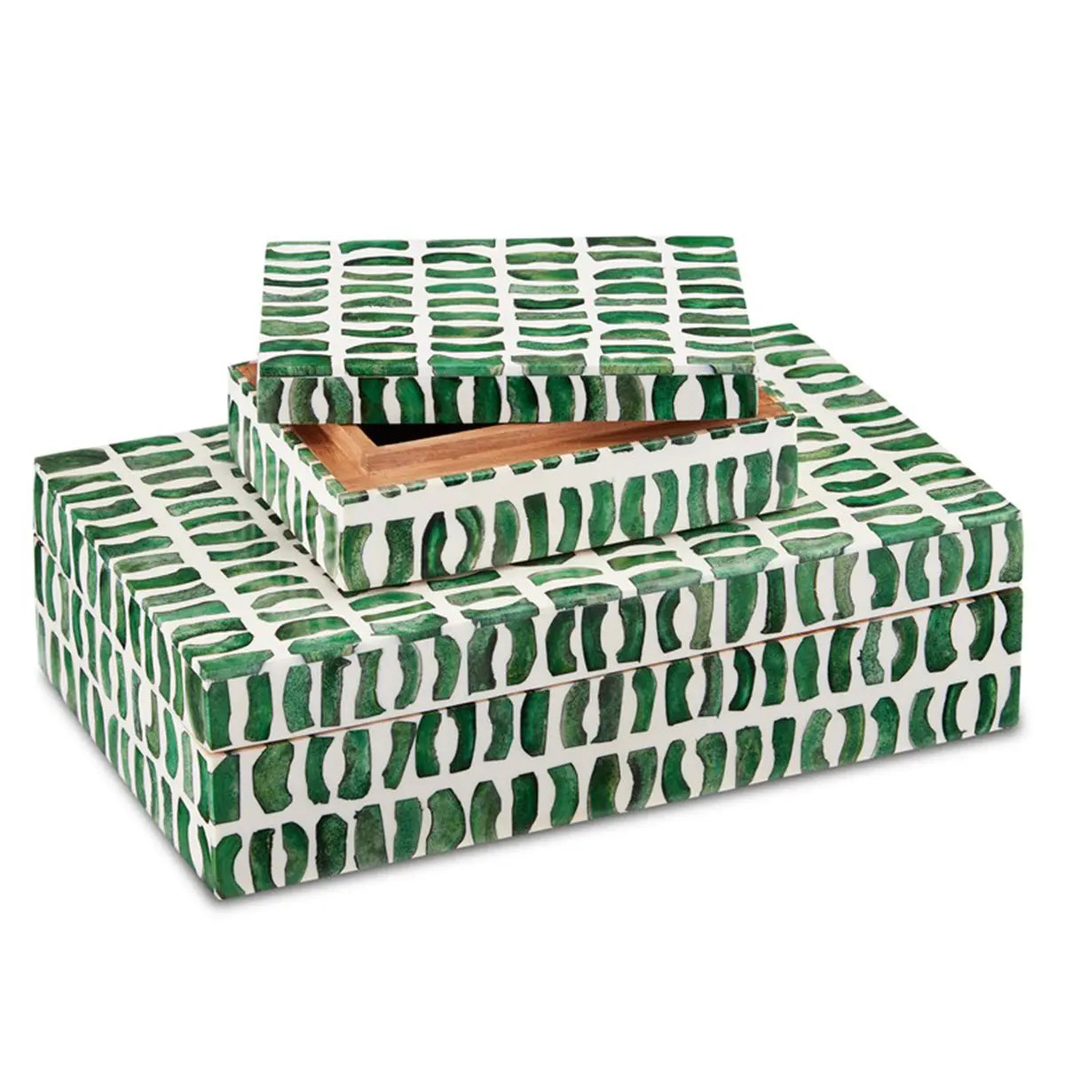 Currey & Company Emerald Box Set of 2