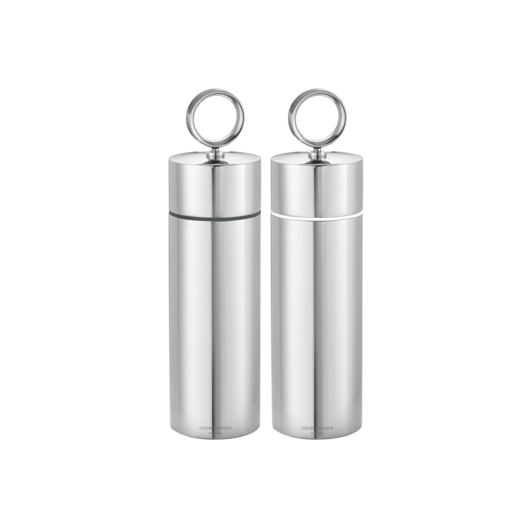 An image of Georg Jensen Bernadotte Stainless Steel Salt & Pepper Grinder Set