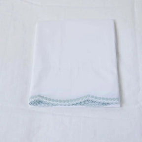Gracious Home Amanda Pillowcase , Flat Sheet Aqua