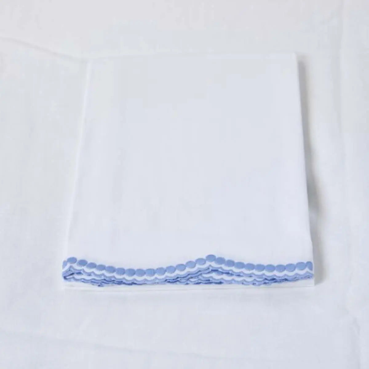 Gracious Home Amanda Pillowcase , Flat Sheet Blue