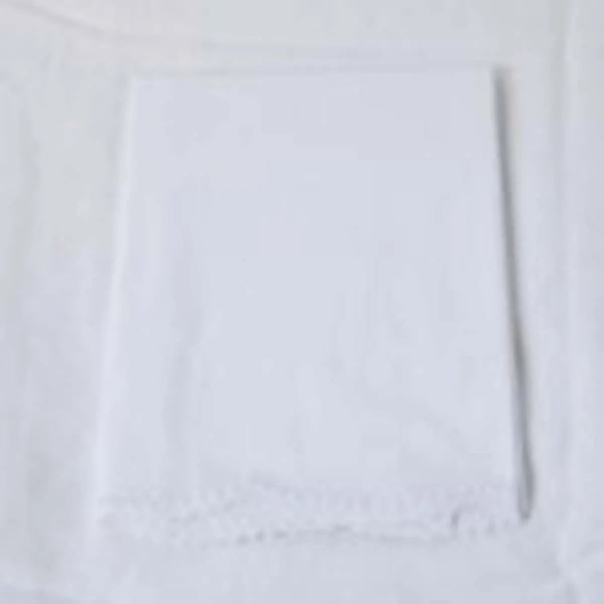 Gracious Home Amanda Pillowcase , Flat Sheet White