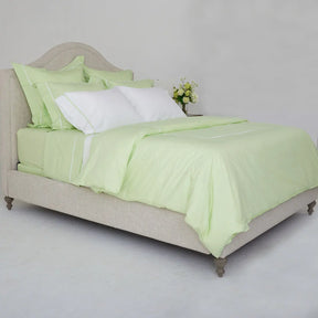 Gracious Home Bali Bedding Collection - Mint Pastel on a bed