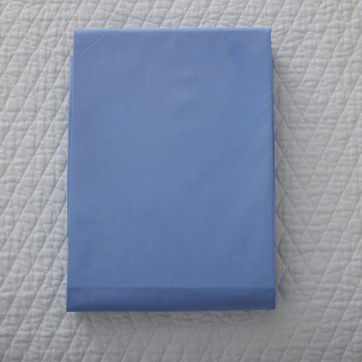 Gracious Home Bali Fitted Sheet in "In Your Eyes" Blue color on a bed