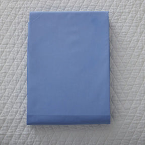Gracious Home Bali Fitted Sheet in "In Your Eyes" Blue color on a bed