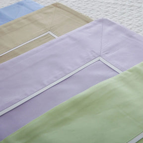 Gracious Home Bali Sham in various colors stacked together