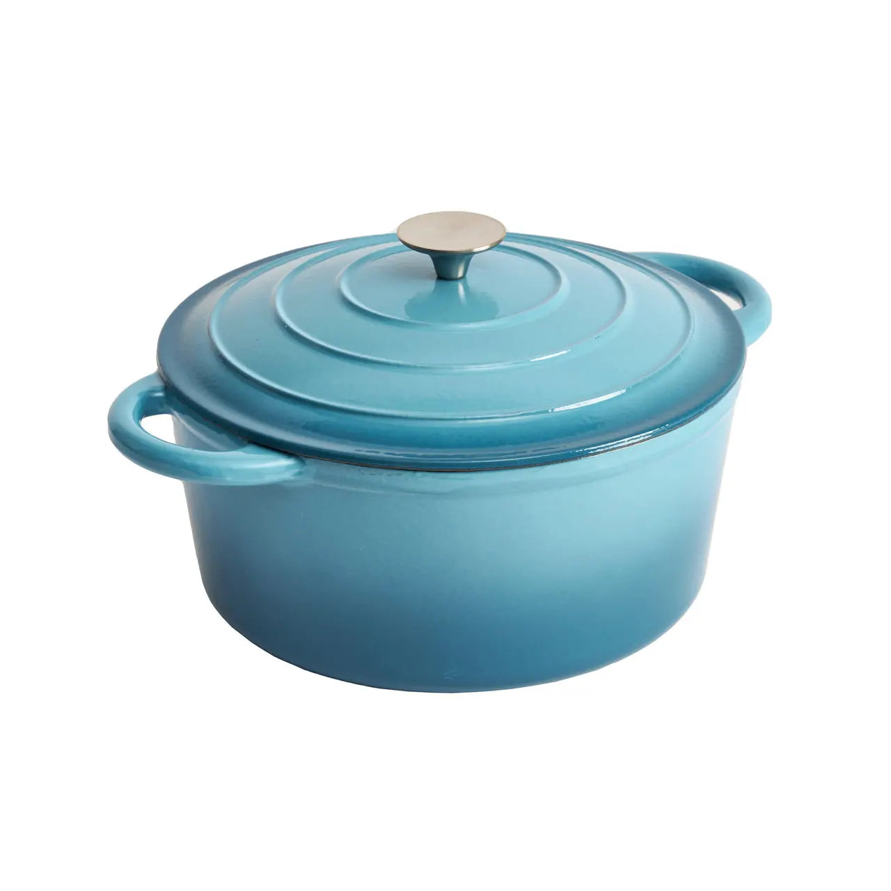 Enameled Cast Iron 9.5 inch Round Dutch Oven in Agave
