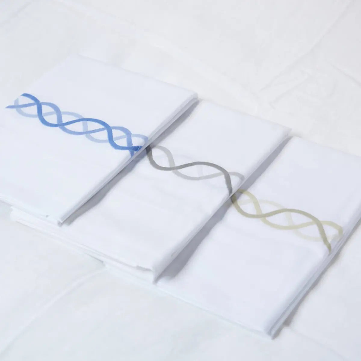 Gracious Home Triple Chain Link Pillowcase, Flat Sheet