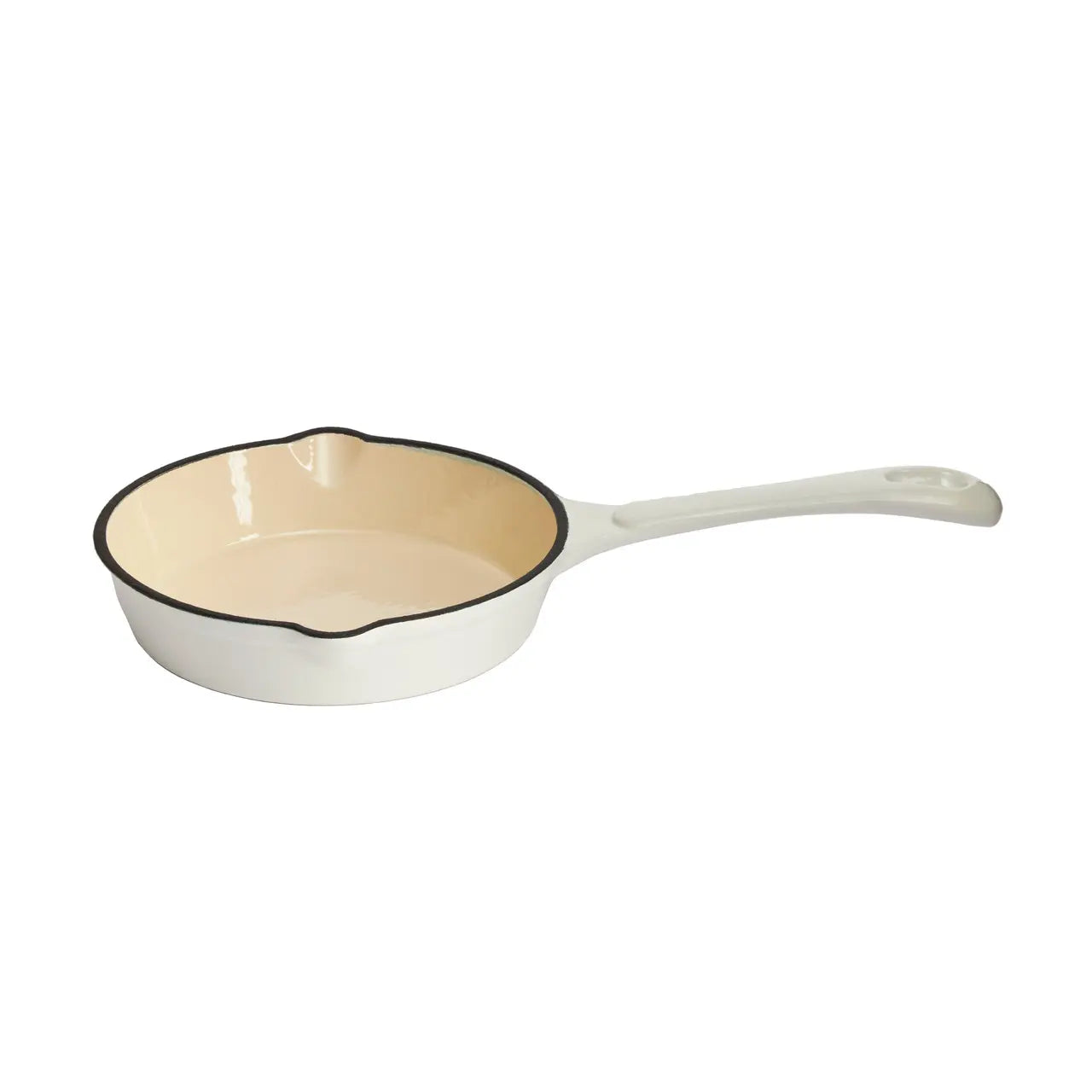 Enameled Cast Iron 6.5 inch Skillet in White