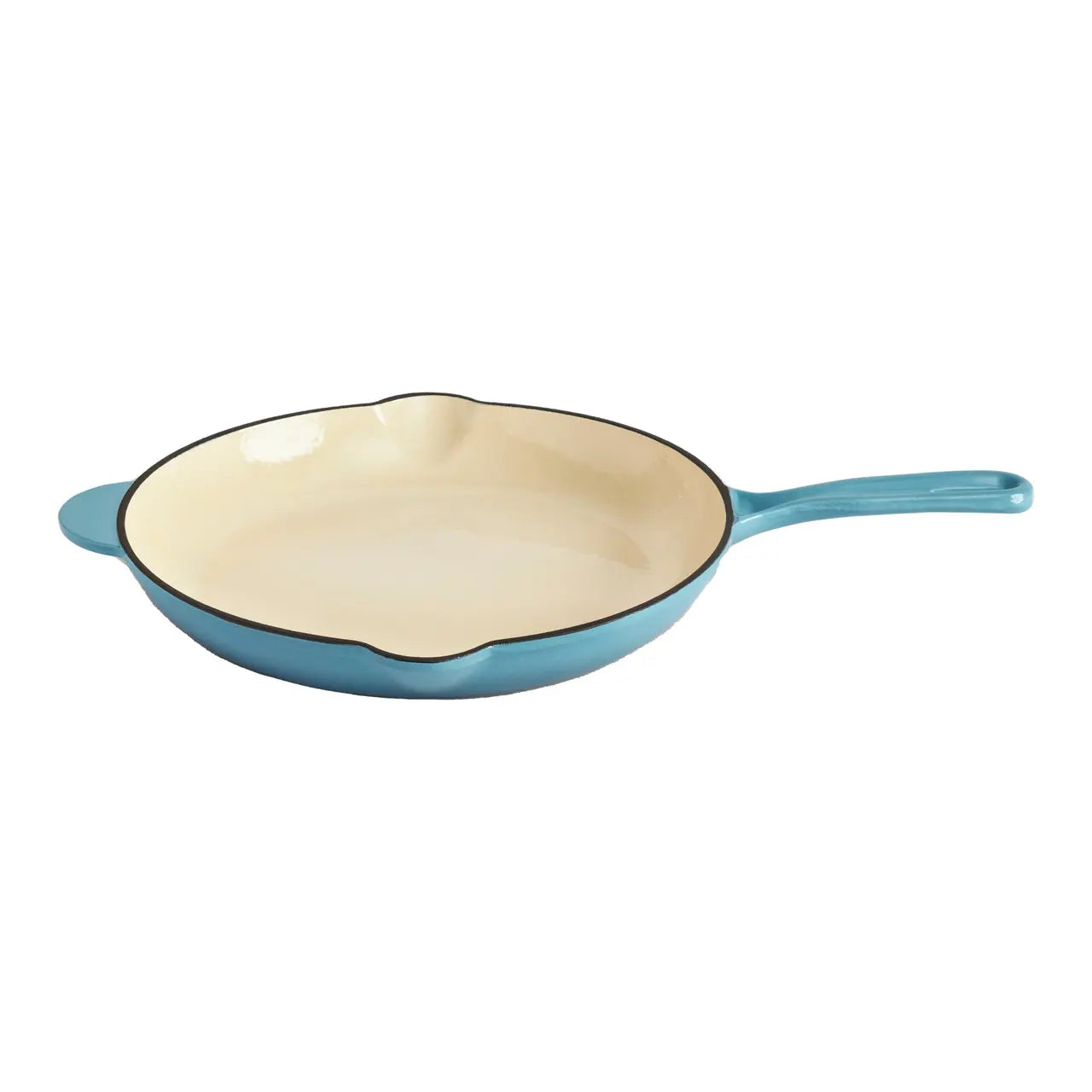 Enameled Cast Iron 12 inch Skillet in Agave