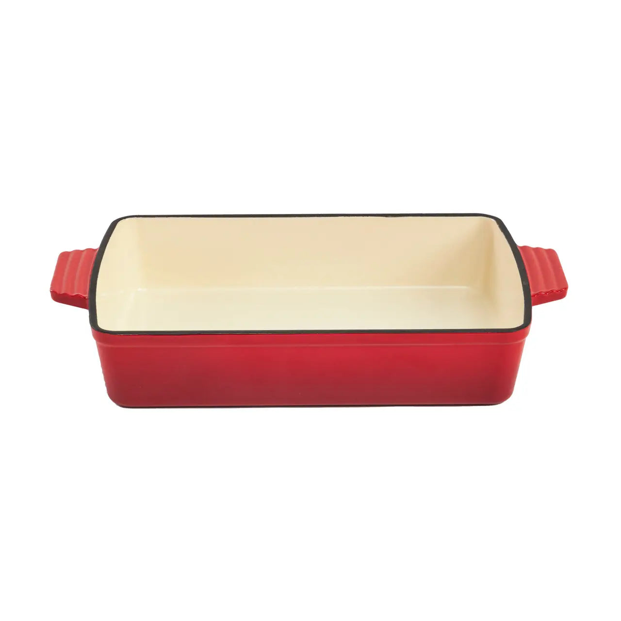 Enameled Cast Iron 13 inch by 9 inch Rectangle Baking Dish in Red