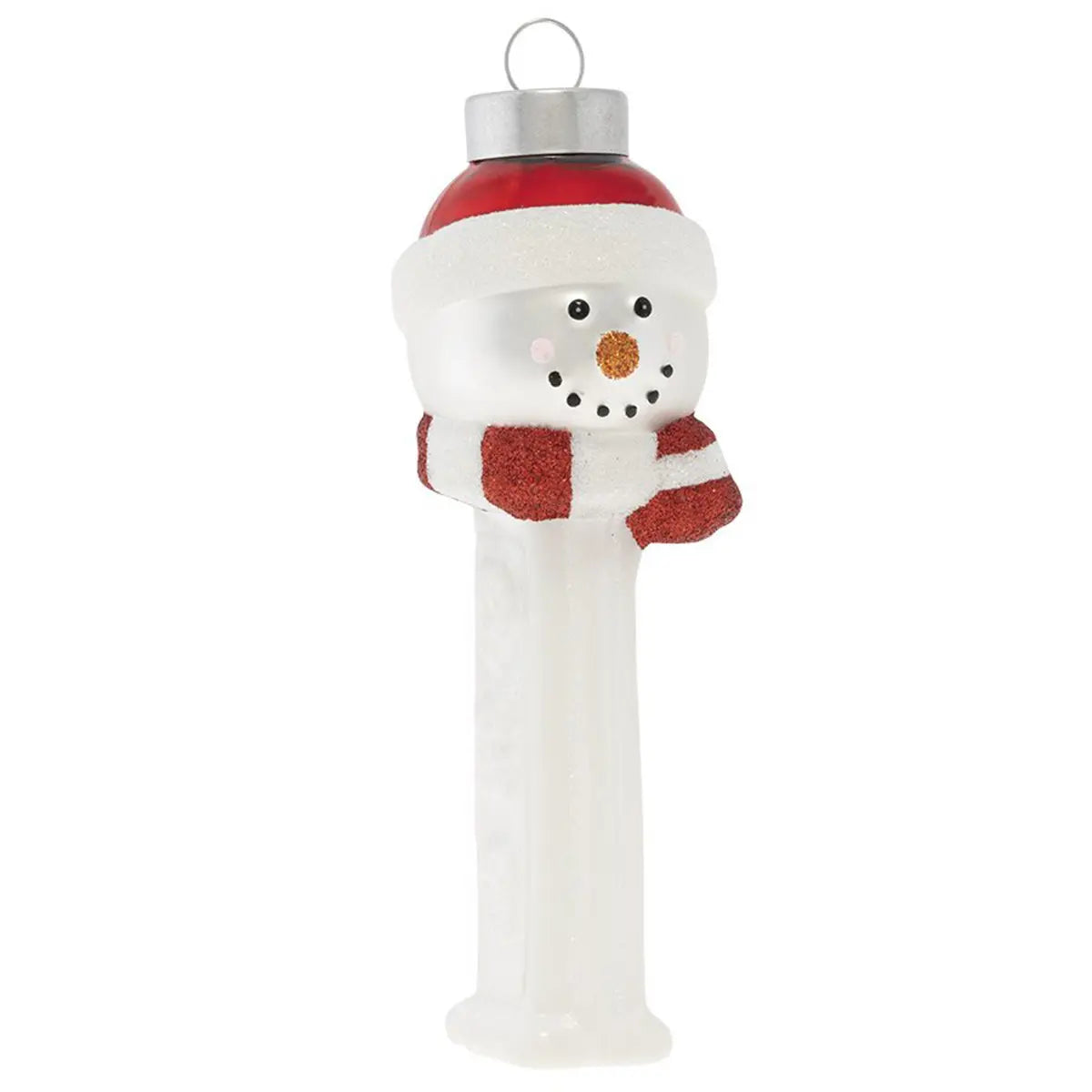 An image of Kat + Annie Snowman PEZ Dispenser Ornament