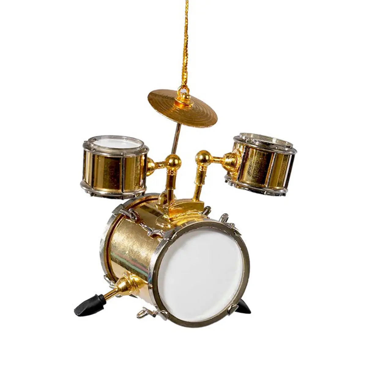 Kurt Adler 2.8 in Brass Musical Drum Ornament