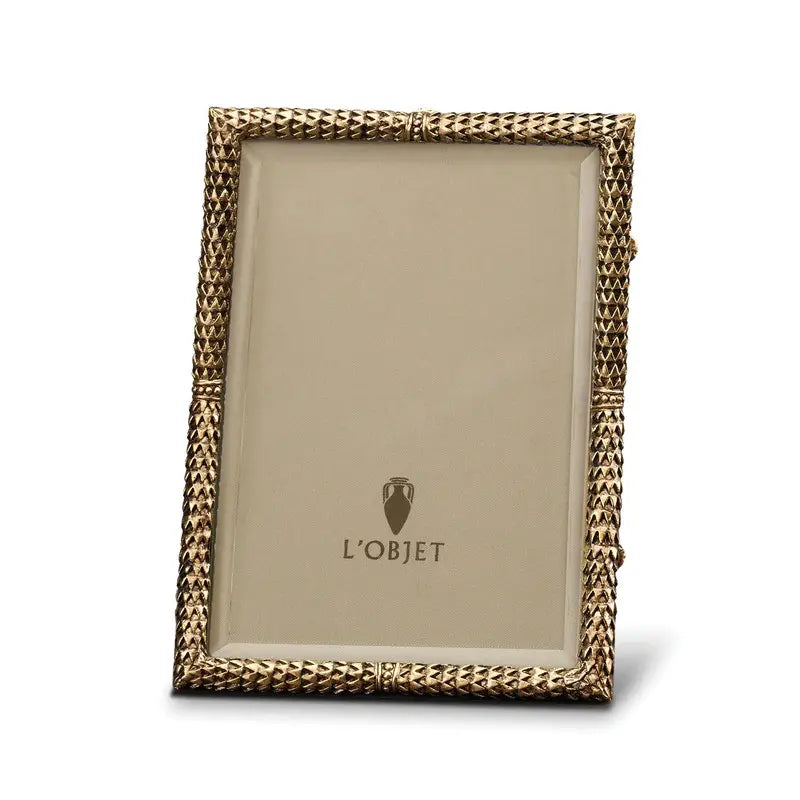 L'Objet Scales Picture Frame Gold - 5 x 7