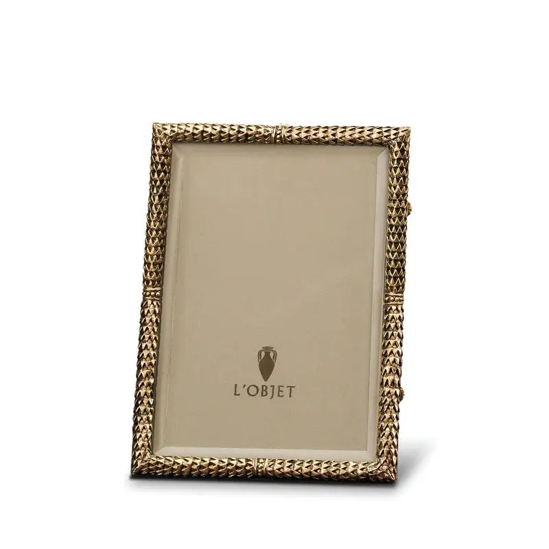L'Objet Scales Picture Frame Gold - 4 x 6
