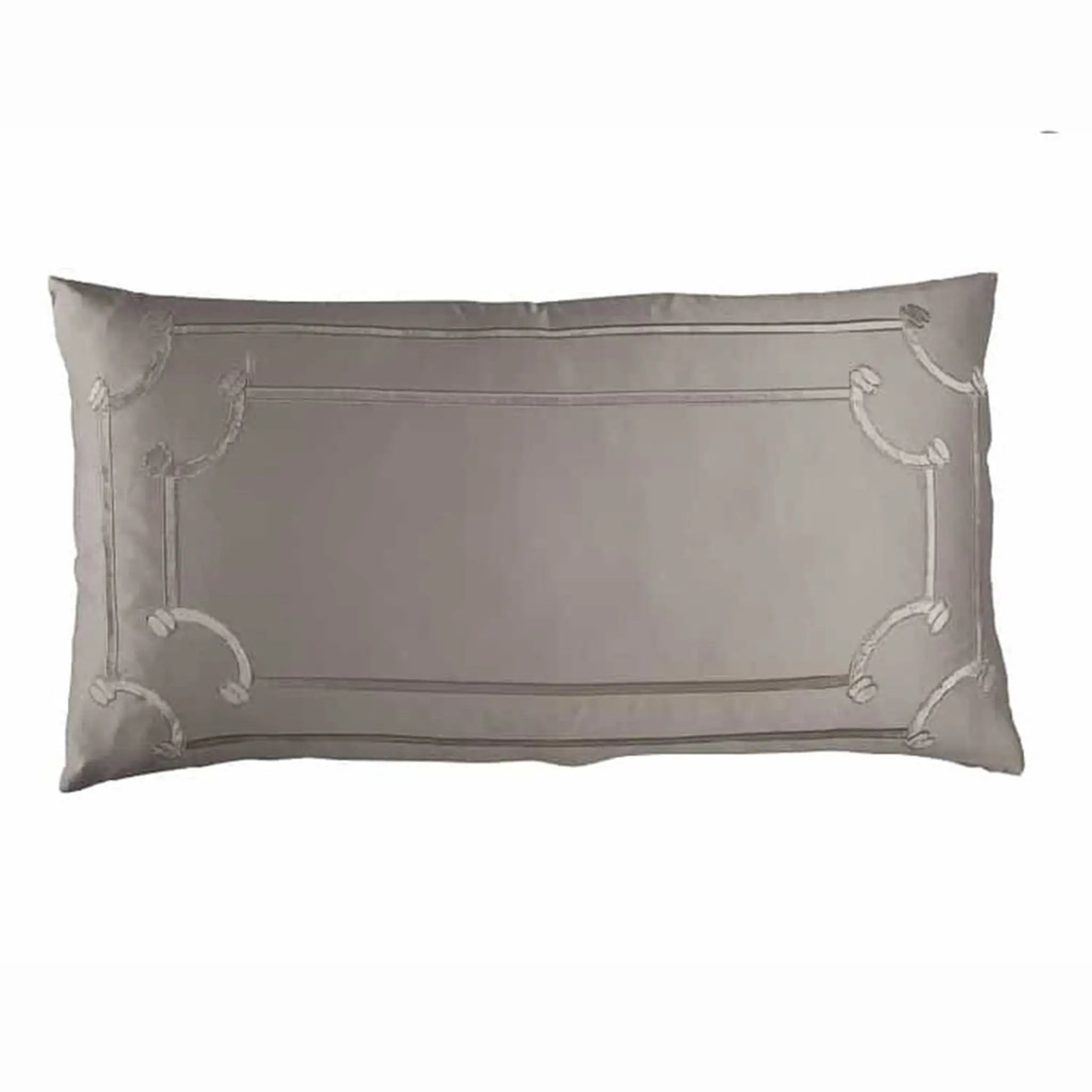 Lili Alessandra Vendome king Pillow in Taupe and Fawn
