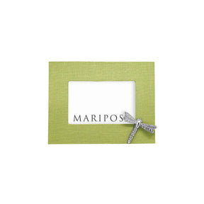 Mariposa Spring Green Linen with Dragonfly Icon 4x6 Frame