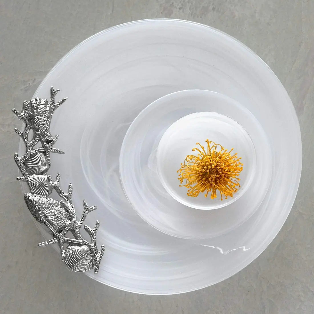 An image of Mariposa Alabaster Seaside Platter