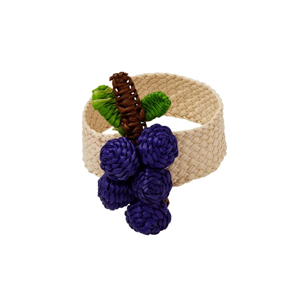 Mode Living Orchard Napkin Ring with Grapes