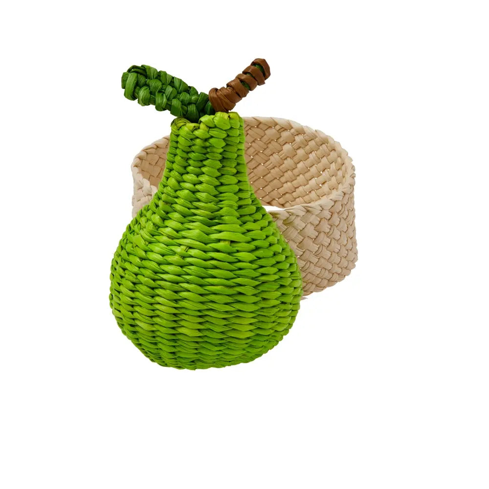 Mode Living Orchard Napkin Ring with a Pear