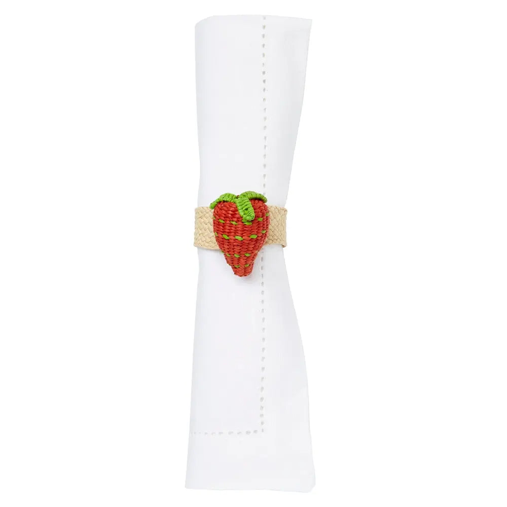 Mode Living Orchard Napkin Ring with Strawberry