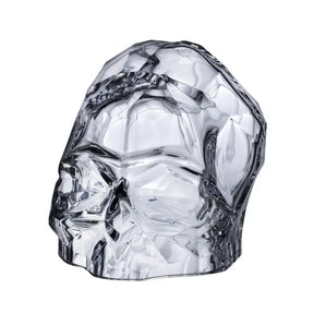 Nude Momento Mori - Faceted Skull - clear 7 3/4" x 10 1/4" x 8 1/4"