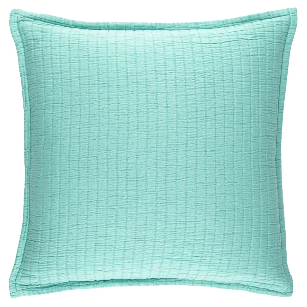 Pine Cone Hill Boyfriend Matelasse Sham Soft Turquoise