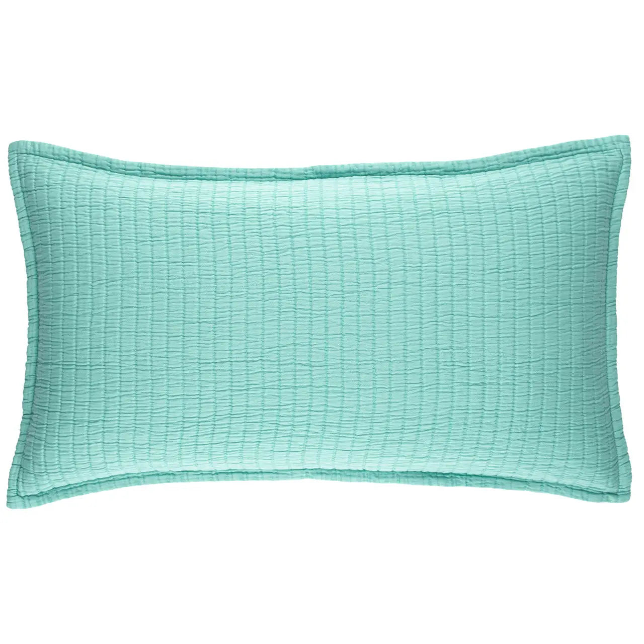 Pine Cone Hill Boyfriend Matelasse Sham Soft Turquoise