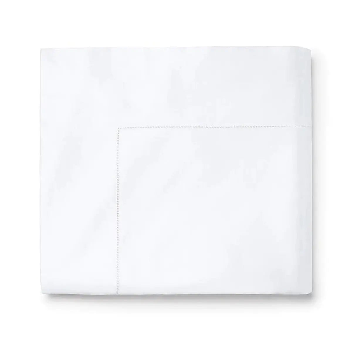 Sferra Giza 45 Sateen Flat Sheet in White