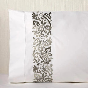 Sferra Saxon Pillowcase in Grey