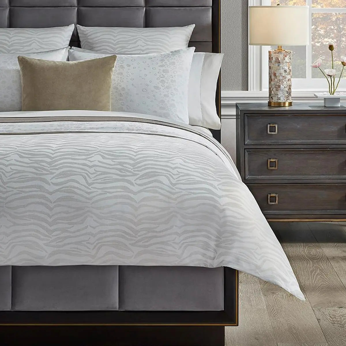 Sferra Felino Bedding Collection in a room