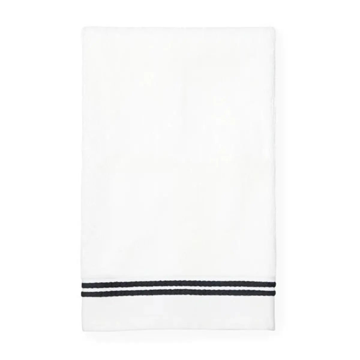 Sferra Aura Bath Towel - white/black