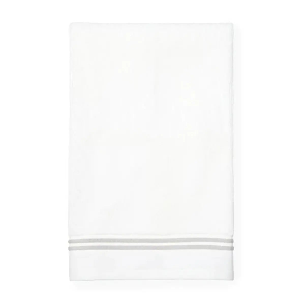 Sferra Aura Bath Towel - white, grey