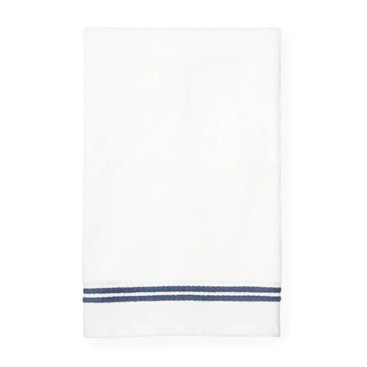 Sferra Aura Bath Towel - White/Navy