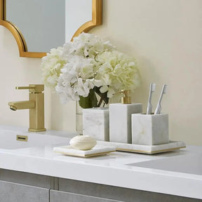 Sferra Pietra Marble Vanity Collection - White Gold